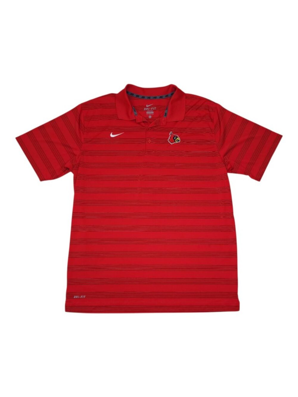 Nike Dri-Fit Red Striped Polo Shirt St Louis Cardinals  XL Mens